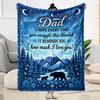 Love You Dad Blanket Flannel Blanket-Soft and Suitable for Sofas,Beds,Offices,Travel,All Seasons,Great Gift for Holidays and Birthdays.