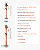 Cabinet Jack Support Pole, 2-Pack, 48-75 cm Steel Telescopic Quick Support Rod, Adjustable 3rd Hand System up to 100 kg Capacity for Installing