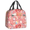 Nurse Tool Pattern Insulated Lunch Tote Bag for Women Nursing Resuable Thermal Cooler Food Lunch Box Work School Travel
