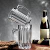 1 шт. 400 мл/600 мл Креативный прозрачный акриловый стакан для воды Большая емкость Противоударный пивной стакан для дома, офиса, бара, чая, сока, кофе