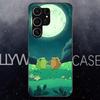 Милый Чехол-Лягушка для Телефона Samsung S25 Edge Ultra S23 S22 S21 S20 Ultra Plus S24 Fe A54 A53 A25 Стеклянная Крышка