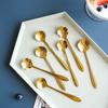 Dessert Mixing Spoon Stainless Steel Tableware Cutlery Set Flower Spoon Set Teaspoon Soup Spoon