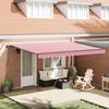 Awning Fabric Red and White 450 x 300 cm Polyester