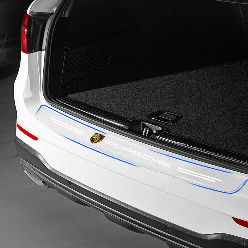 1Pcs Transparent Car Trunk Badge Protective Sticker Car Accessories For Porsche Boxster Cayenne Panamera Macan Cayman 911 918 996 917 991