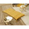 Matelas de sol avec pompons déperlant - Anti-UV Outdoor "Kala" en Coton 60 x 120 cm l'Effet Papillon - Kala Safran -