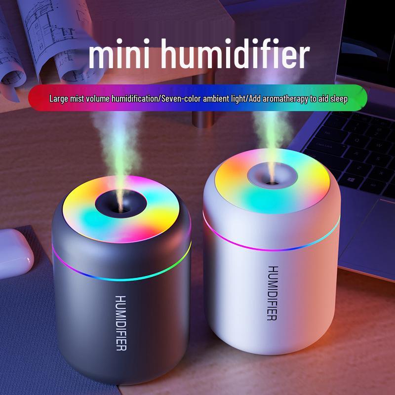 Компактный USB-мини-увлажнитель для дома, офиса и автомобиля - Высокая производительность пара, портативный дизайн
