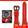 Легкий титановый ремешок Для часов Casio Protrek PRG-240 PRG-130Y PRW-1500 Металлический браслет с вогнутым креплением мужской Силиконовая резиновая лента