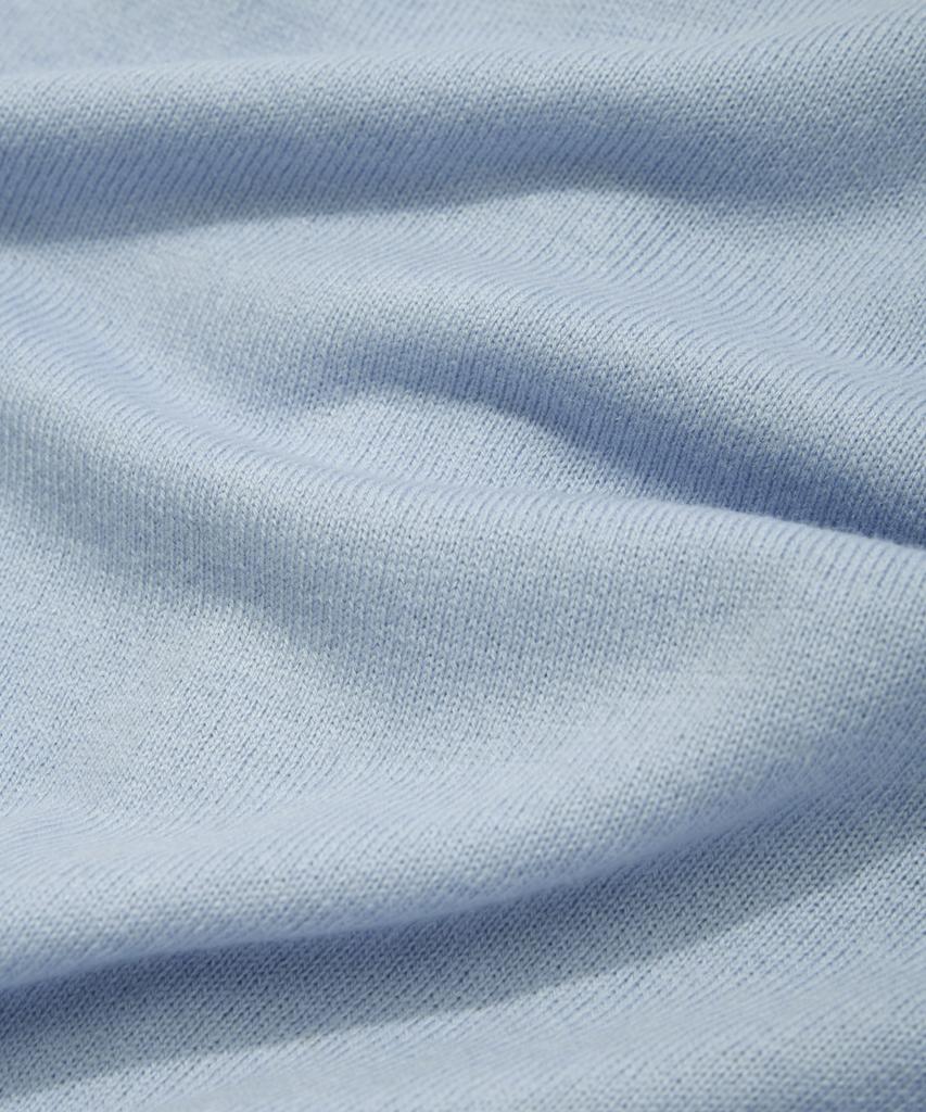COVERNAT WOMAN Basic Round Wool Knit Cardigan Light Blue