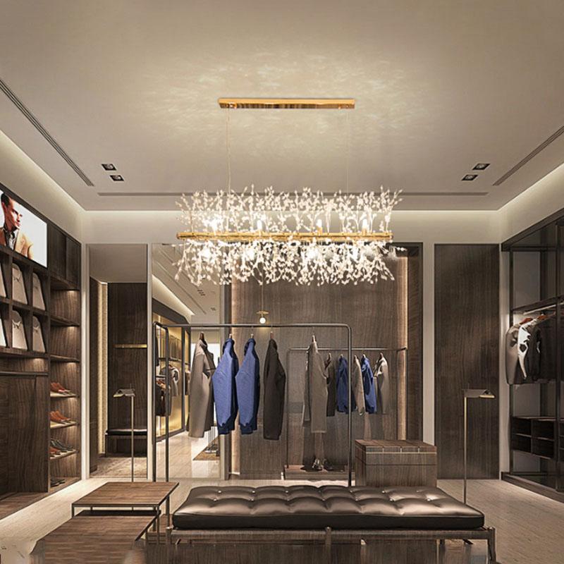 New Modern Crystal Dandelion Chandelier Lighting Pendant Light for Living Room Dining Home Decoration Led Ceiling Hanging Lamp