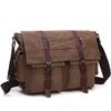 Korean Style Men's Retro Canvas Shoulder Bag - Casual & Practical Crossbody for Students