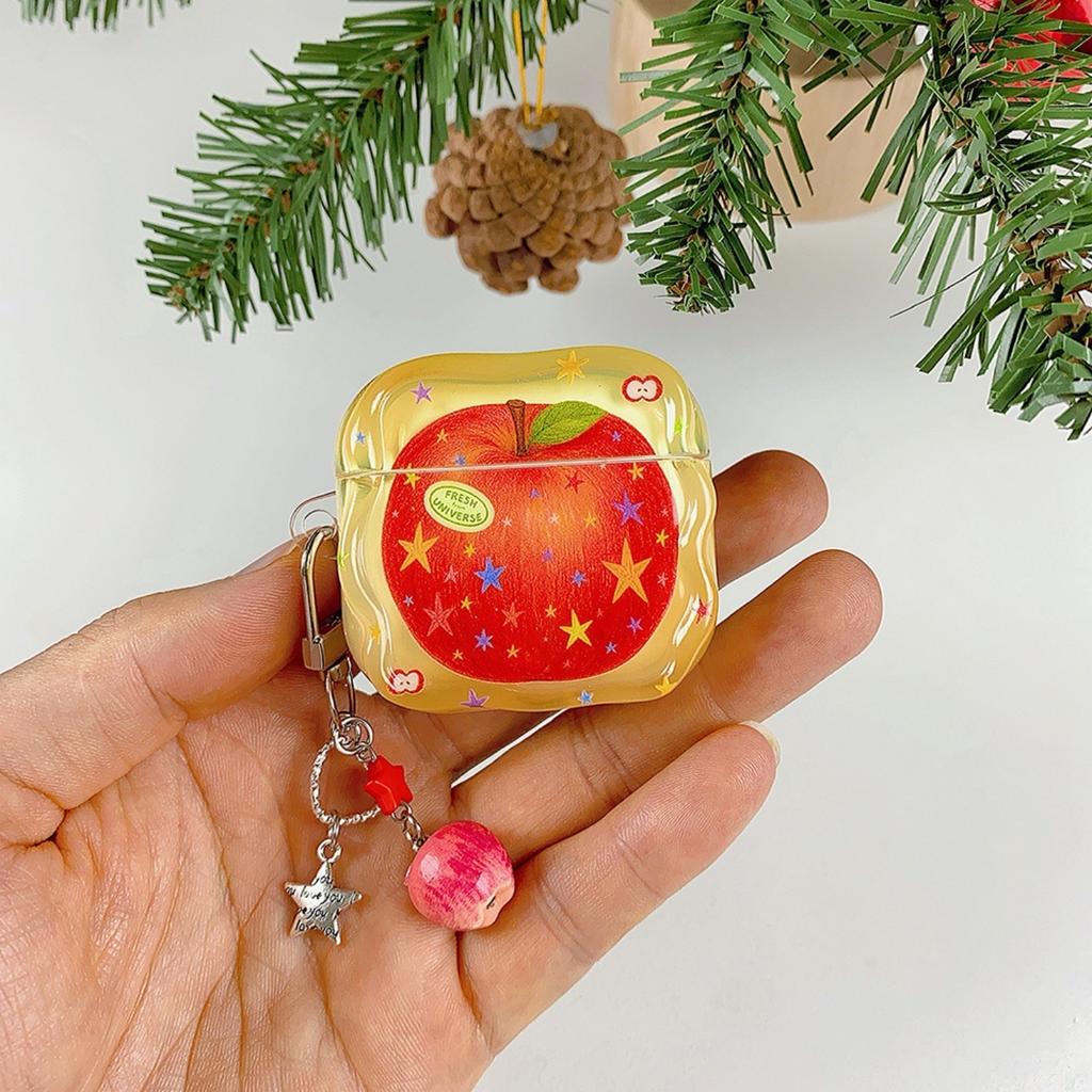 Маленькое свежее яблоко для AirPods 1 яблоко 1/1 поколения чехол для наушников airpodspro1 защитный чехол простой