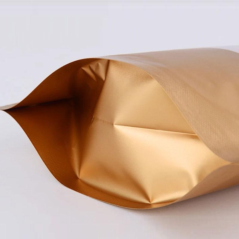 Colored Self-supporting Self Sealing Bag Aluminum Foil Sealed Biscuit Flower Tea Sealed Pocket Candy Facial Mask Gift Window Bags