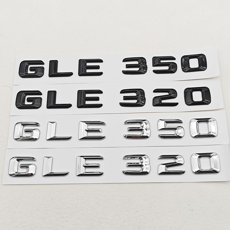 3D ABS Car Letters Logo GLE320 GLE350 Rear Trunk Badge Sticker Emblem For Mercedes Benz GLE Class GLE 320 GLE 350 Accessories