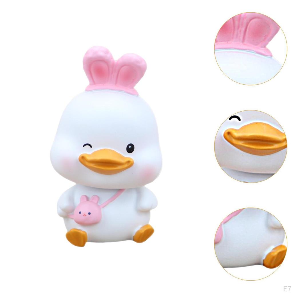 Качающаяся голова автомобиля украшения ремесла утка статуя для дома спальни офиса