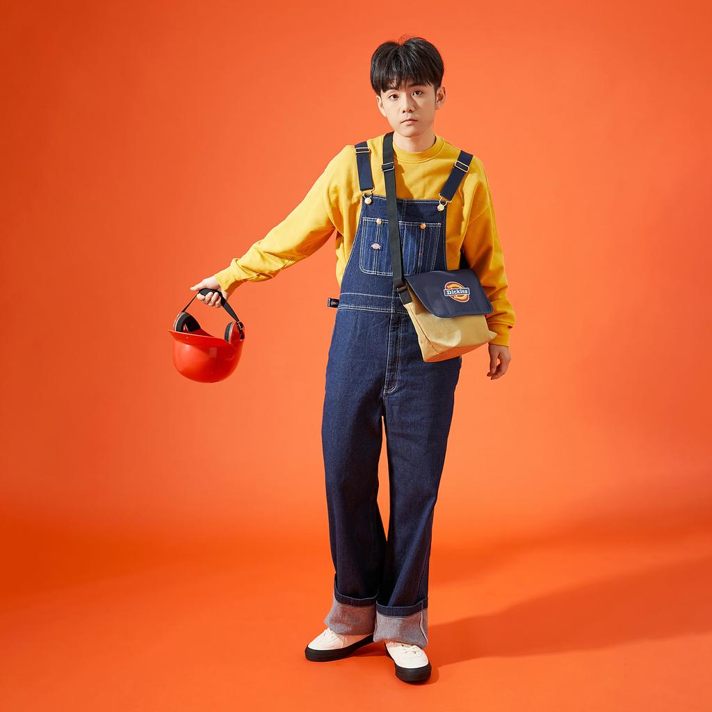 New Dickies 100th Anniversary Polyester Messenger Bag, Shoulder Bag, Crossbody Bag Regular Unisex Dark Navy Blue DK010603B291