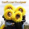 Dress Up Party Sunflower Hat Yellow Sunflower Hat Headpiece Sunflower Headgear  Music Festival
