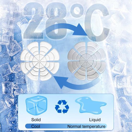 Охлаждающий гель для шапки, пакет со льдом, летний велошлем для езды на велосипеде, вставка для шапки, многоразовая подкладка для снятия жара, мигрени, снятия стресса, охлаждающая подкладка для головы, подкладка для шапки