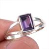 Natural African Amethyst Gemstone Handmade 925 Solid Silver Gift Ring S.8 S9k50