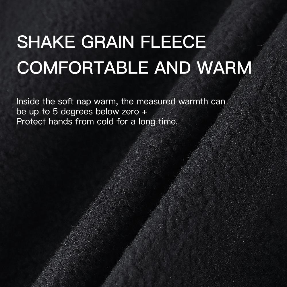 Autumn Winter Motorbike Gloves Men Windproof Anti-slip Touchscreen Warm for Work Gloves Cycling Skiing Mountaineering Black