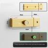 Hardware Luminous Door Buckle Alloy Sliding Door Lock New Door Latch  Cabinet