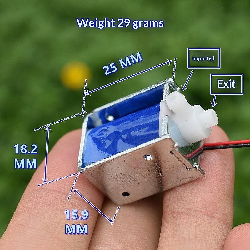 1/5Pcs Normally Closed Mini Air Solenoid Valve Dc 5V/6V Mirco 2-Position Water Valve Electrically Controlled Valve