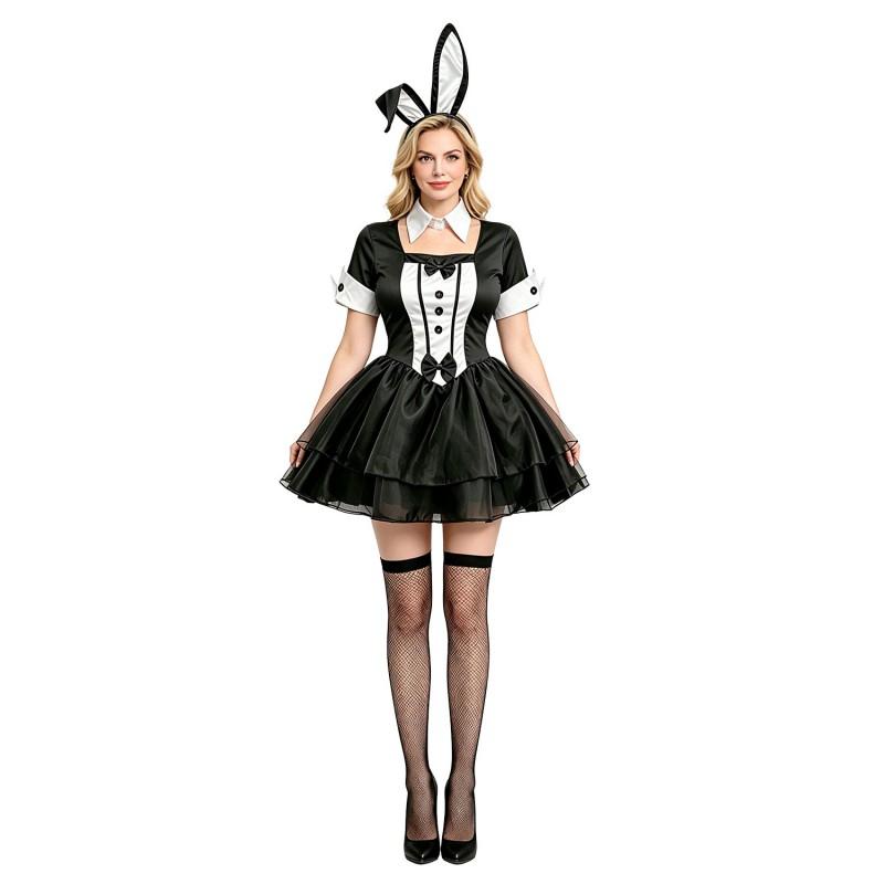 Sexy Bunny Costume Dress Halloween Cosplay Party Outfit Women