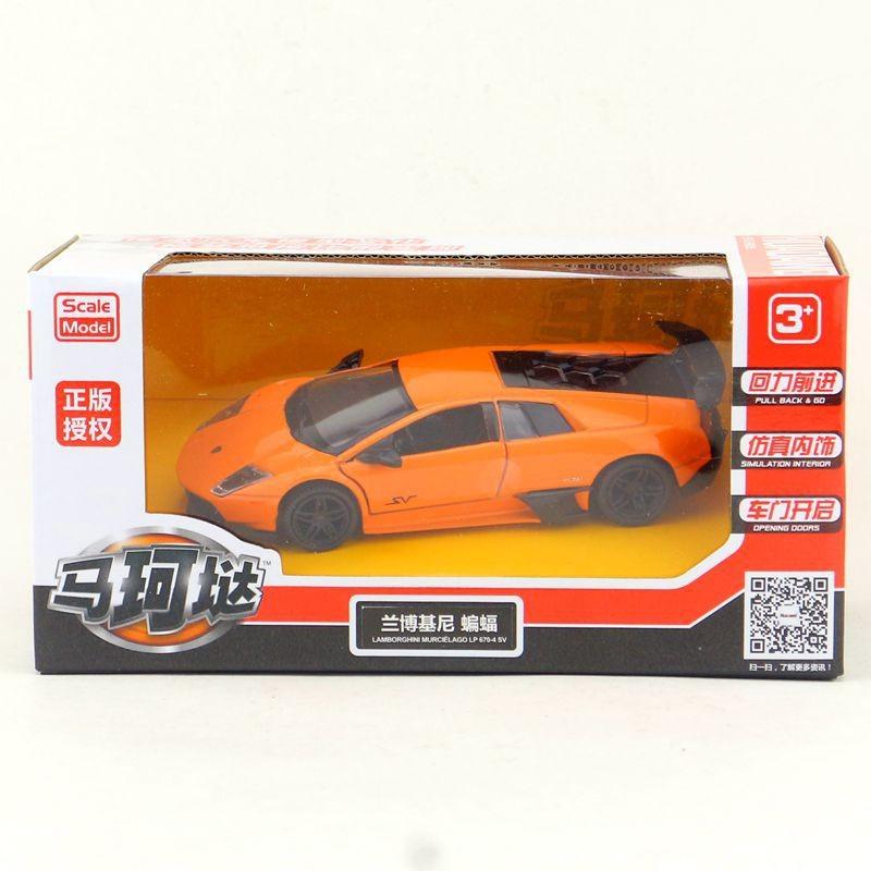 Lamborghini Lp6704 Alloy Car Model 1:36 Scale With Inertia Control For Kids And Collectors