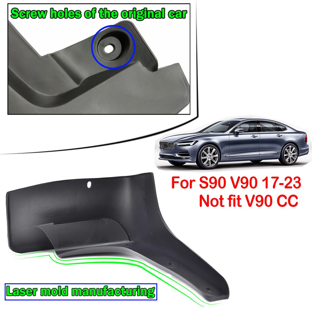 For VOLVO V90 S90 2016 - 2023 Mud Flaps Splash Guard Mudguard Front Rear Molded Fender Car Styling 2017 2018