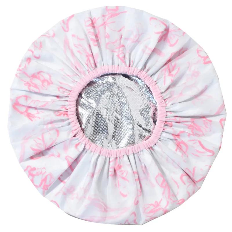 1PC Self-heating Tin Foil Hat Thickened Heating Steam Hair Mask Cap Portable Hair Salon Smooth Hair Oil Baking Cap