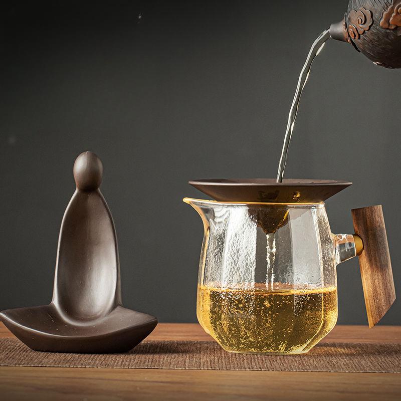 Ситечко для чая с фиолетовым песочным фильтром, ретро-протечка для чая, ультратонкое, креативное украшение для стола, бытовая техника, простота, Zen Tea P