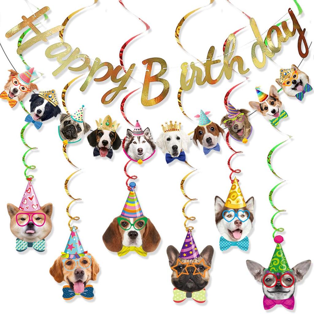 Pet Birthday Party Banner for Dogs and Cats