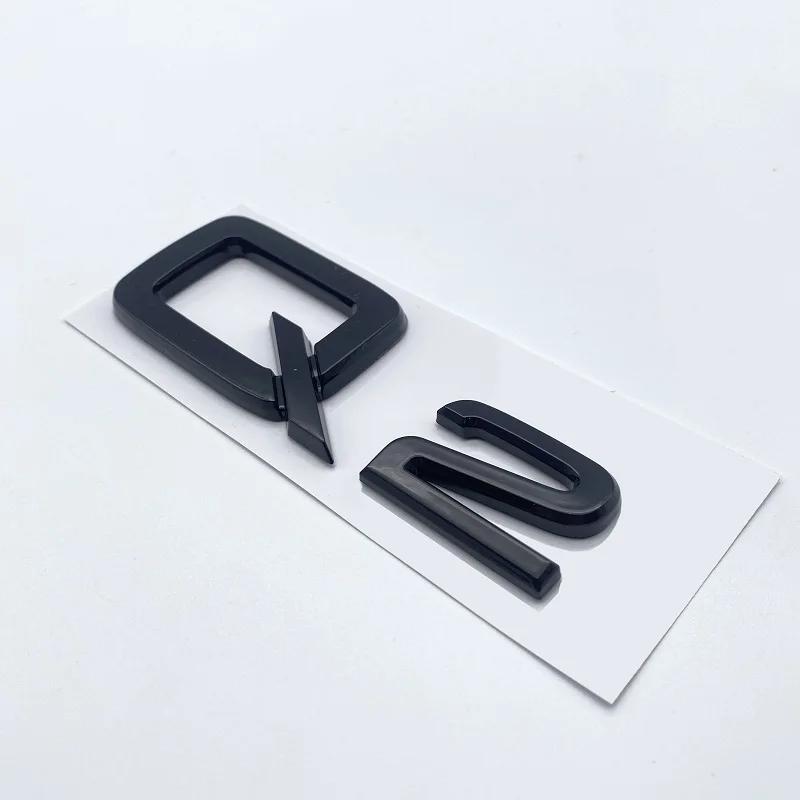 2026 Hot 3D ABS Chrome Glossy Black Letters Numbers Emblem for Audi A3 A4 A5 A6 A7 A8 Q2 Q3 Q5 Q7 Car Trunk Lid Nameplate Badge Sticker