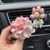 Тюльпановая гортензия Освежитель воздуха для автомобиля Диффузор-цветок - Элегантный каменный автомобильный аксессуар для женщин