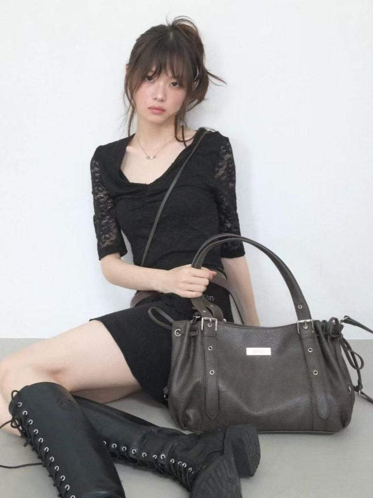 Ason Корейская Нишевая Осенне-Зимняя Женская Сумка Кроссбоди в Форме Пельменя