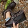 New Women's Cotton Shoes Thickened Thermal Short Boots Soft-soled Casual Low-top Cotton Boots