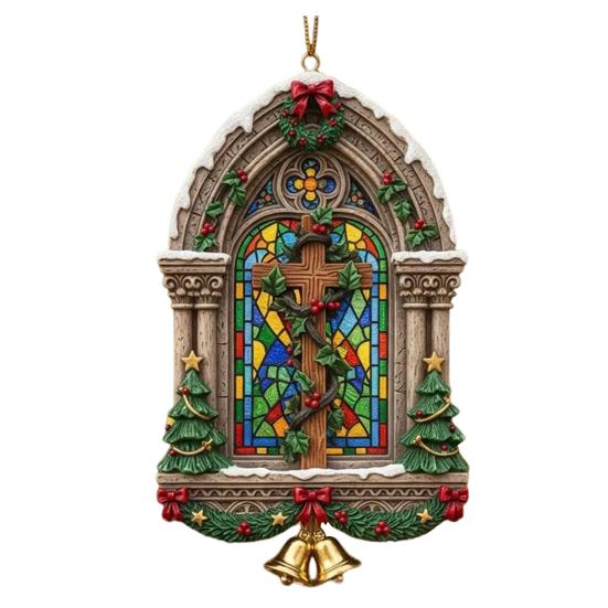 Рождественские Иисусовы Украшения Религиозные Акриловые Подвесные Украшения на Рождественскую Елку Христианский Памятный Подарок для Дома