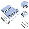 Bass Guitar Bridge, Metal Parts Adjustable DIY Accs with Wrench Screw, 5 String for Playing,