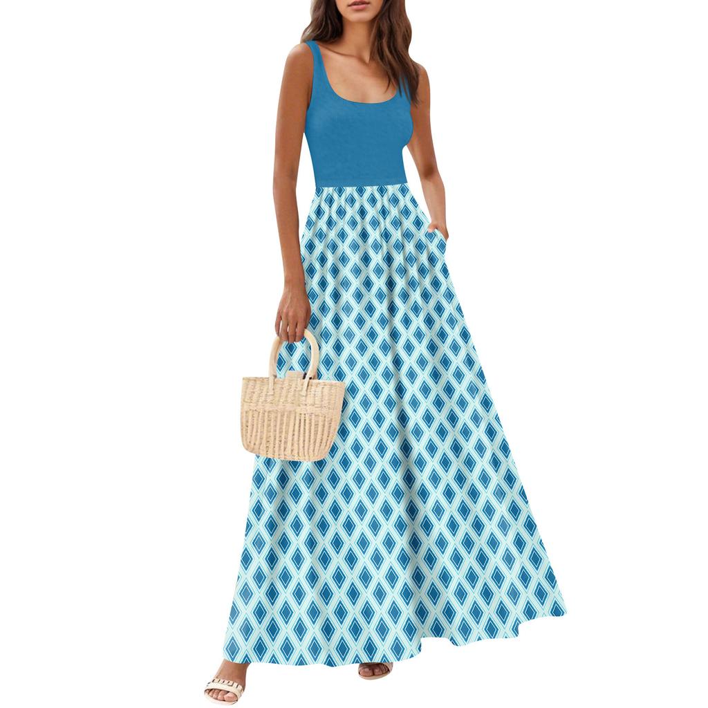 Women's Flowing Dresses Women's Summer Dresses Casual Long Dresses Cute Floral Long Dresses