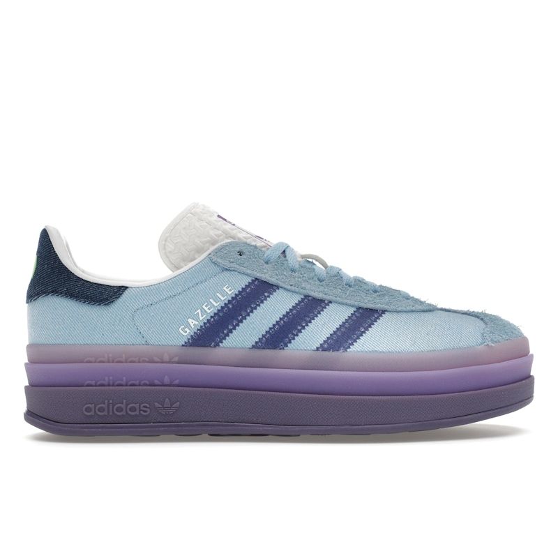 KSENIASCHNAIDER X Adidas  Gazelle Bold Blue Denim Women Sneakers Supplier-Colour Cloud-White IG4339