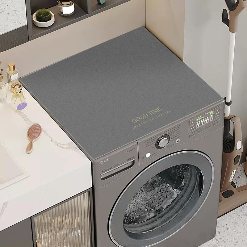 Чехол для стиральной машины от пыли, многоцелевой впитывающий защитный коврик, кухонный сливной коврик, нескользящий чехол для микроволновой печи в ванной