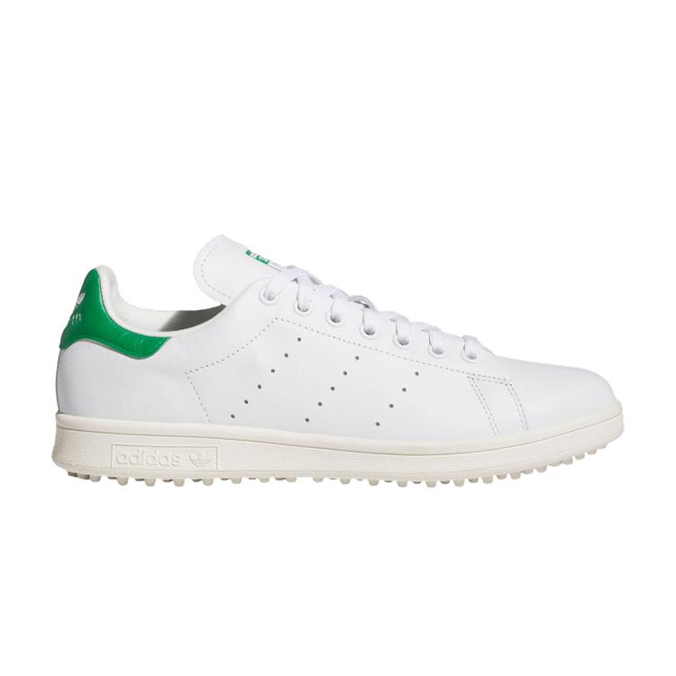 Adidas Stan Smith Spikeless Golf белые зеленые мужские кроссовки Cloud-White Off-White JH6153