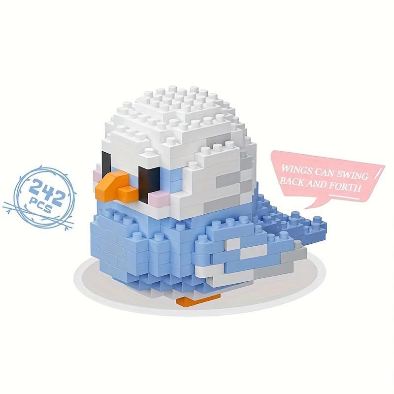 Креативные DIY Мультяшные Милые Птицы, Попугаи, Воробьи, Животные Строительные Блоки, Игрушки Модели для Сборки Птиц, Подарки для Домашнего Декора