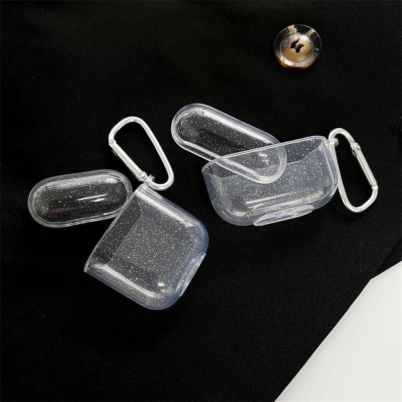 Прозрачный простой чехол с блестками, чехол для Airpods 1/2, силиконовый чехол для Airpods Pro, чехол для Airpods 3
