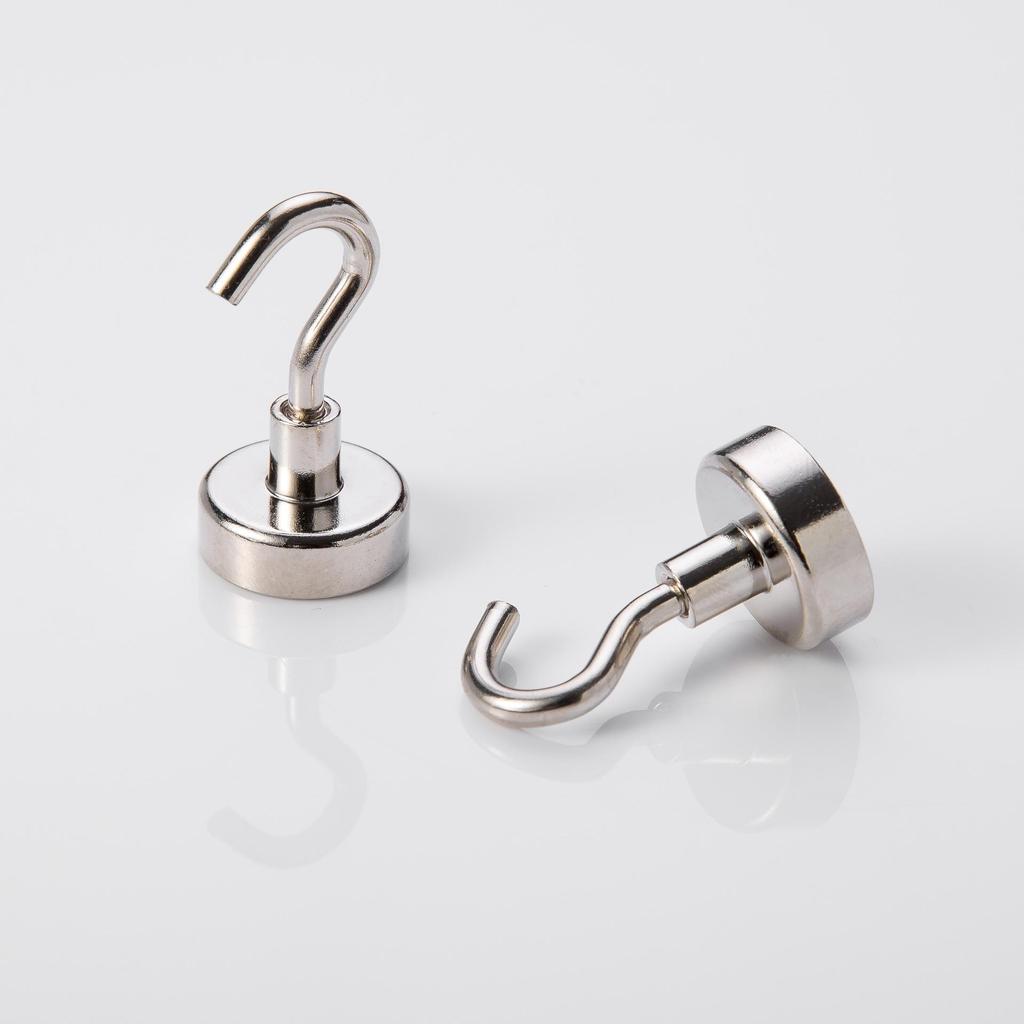 Магнитный крючок-вешалка из неодимового железа и бора, металлическая магнитная присоска E16, установка без сверления.