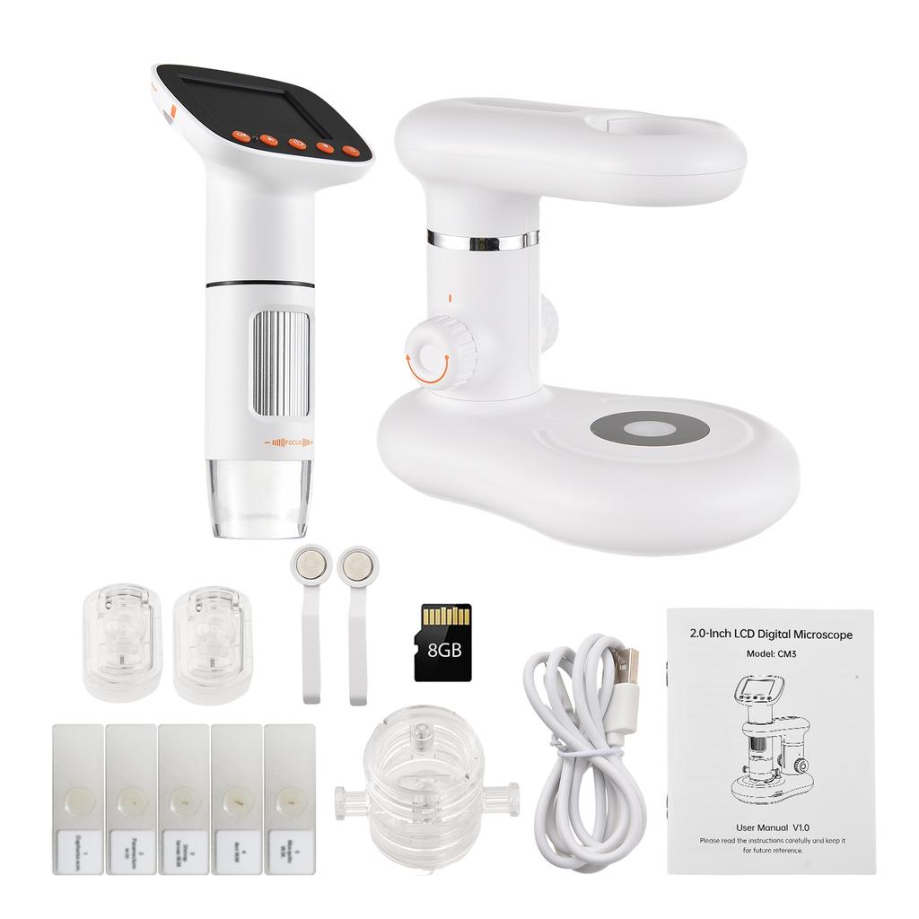 Desktop Kids Microscope Handheld Digital Microscope for Kids with 2.0 Inch LCD Screen 50X-1000X