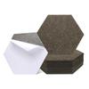 Uxcell 12-Piece Self-Adhesive Acoustic Panels, 12" X 10" X 0.4", Good Density Soundproof Padding, Hexagonal Soundproof Absorbent Panels, Insulated