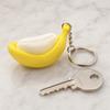 Cute Banana Fidget Keychain Mechanical Switch Push Button Clicker Stress Anxiety Relief Decompression Sensory Squeeze Fun Gift