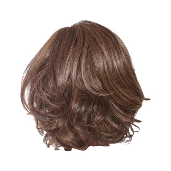 Женские короткие вьющиеся парики с частичной прической, естественный вид, парики из высокотемпературного шелкового волоса, долговечный модный пушистый парик коричневого цвета