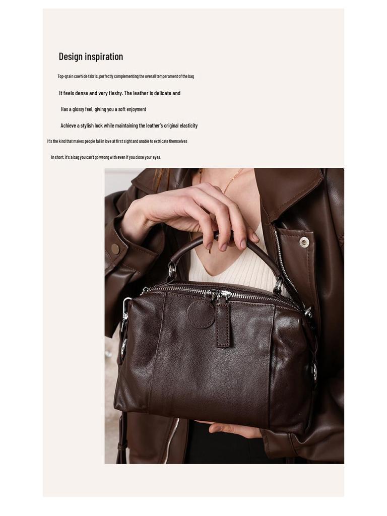 2025 Luxury Leather Women's Retro Shoulder Crossbody Bag