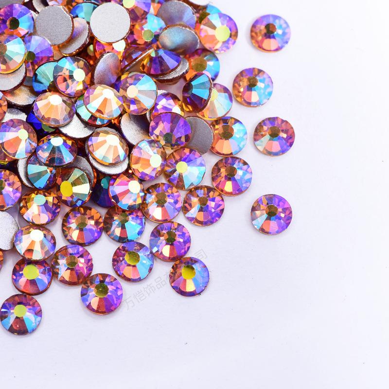 Стразы для дизайна ногтей, хрустальные стеклянные аксессуары, сделай сам, дрель с плоским дном, чехол для мобильного телефона, разноцветные, аксессуары Guomao A, аксессуары